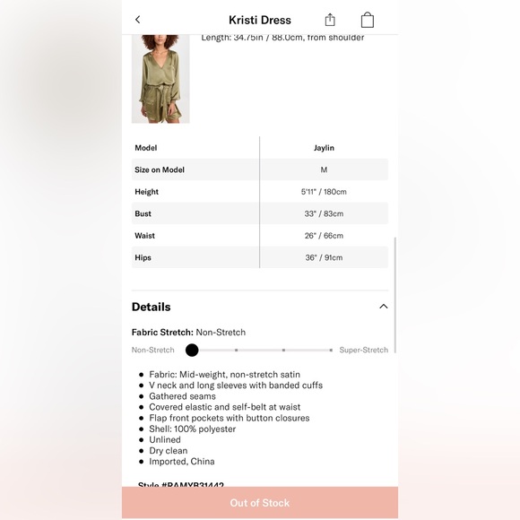 Ramy Brook Olive Mini Dress - Picture 8 of 8